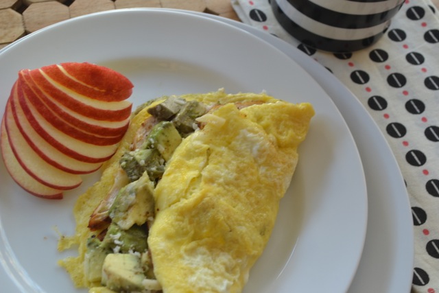 Chicken and Avocado Omelet