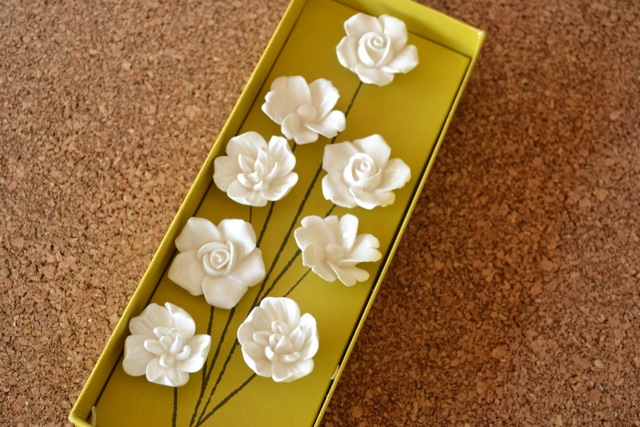 Ceramic Flower Push Pins
