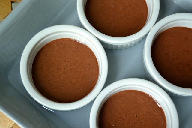 Recipe: Chocolate Pots de Creme with Whipped Cream and Strawberries 4