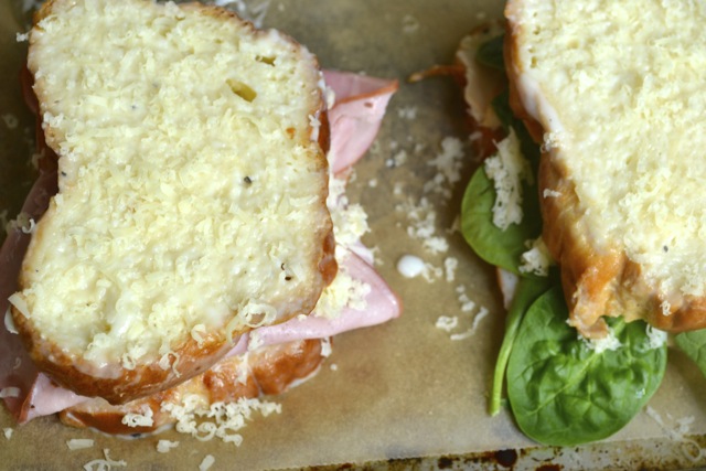 Sandwiches: Ham and Gruyere & Turkey, Spinach, and Gruyere 2