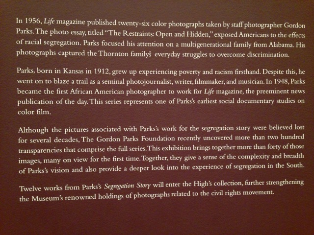Gordon Parks: Segregation Story (High Museum Exhibit) 2