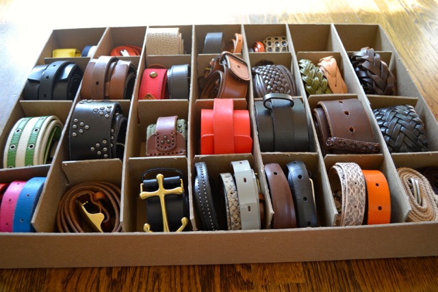 How to Organize Belts