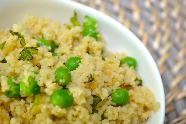 Recipe: Whole Wheat Couscous with Mint and Peas 
