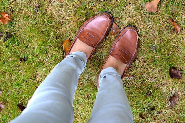 Preppy Loafers + Skinny Jeans 