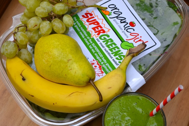 Green Smoothie: Super Greens, Pear, Banana, Grape